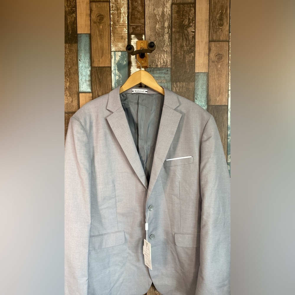 Wehilion 3XL gray suit jacket - Picture 4 of 16